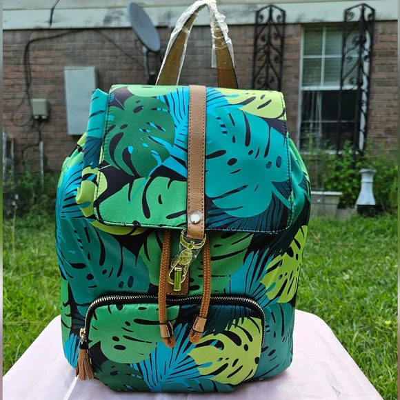 NWT Neiman Marcus Backpack/Purse MICHAEL Michael Kors Sable Large Recycled Nylon Backpack  main image 4